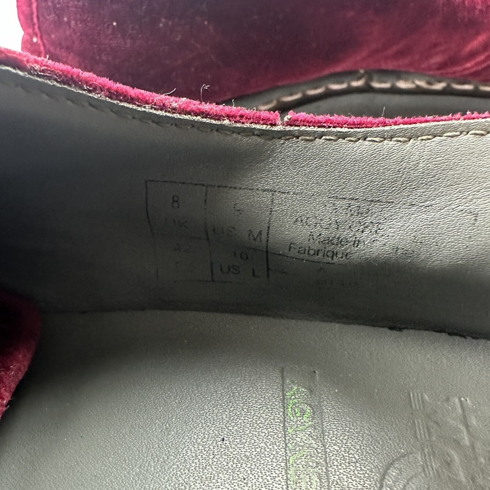 Dr Martens Aggy Creeper 1461 Red‎ Velvet Chunky Platform Boots Agyness Deyn 10 - Picture 12 of 12